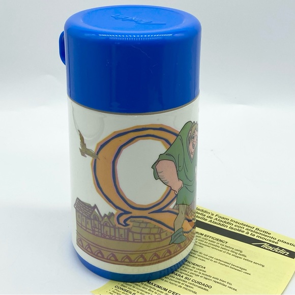 NWT Vintage 1995 Disney Hunchback of Notre Dame Quasimodo Aladdin Thermos - Picture 3 of 9